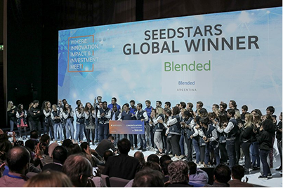 Photo of Seedstars event with winners on stage