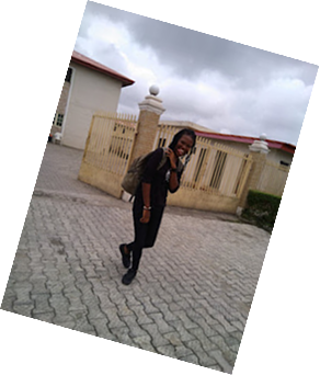 Photo of Peace Itimi during her NYSC days at Lagos